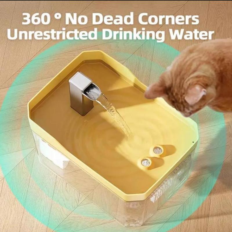 Automatic Pet Dog Cat Water Dispenser Fountain Pet Dog Cat Water Loop Mute Pump Smart Pet Bowl 1.5L