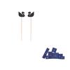 Swarovski Swan Asia Αποκλειστική Συλλογή Εμβληματικά Σκουλαρίκια Κύκνος με Τρύπα Επιχρυσωμένα με Ροζ Χρυσό Κρύσταλλος Σκουλαρίκια Γυναικεία Μαύρο 5351805