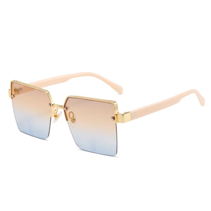 2022 Spring European & American Celebrity Square Frame Sunglasses - Milan Fashion Half-Frame