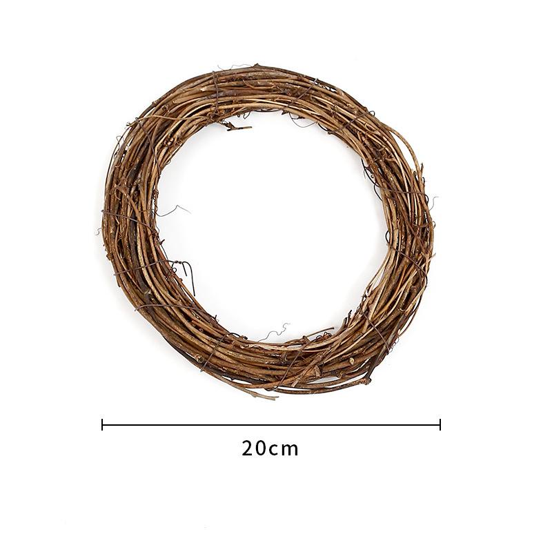 Handmade Christmas Smilax Rattan Wreath - Natural Florist Decoration
