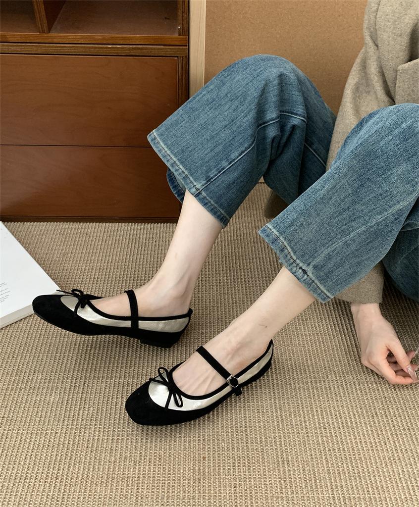 Inner Height-increasing Single Shoes Women's Shoes Spring and Autumn 2025 New Summer French Evening Wind Mary Jane Ballet Shoes
