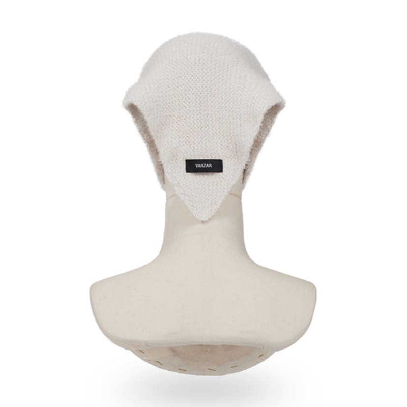 VARZAR VAZAL LABEL KNIT BANDANA CREAM