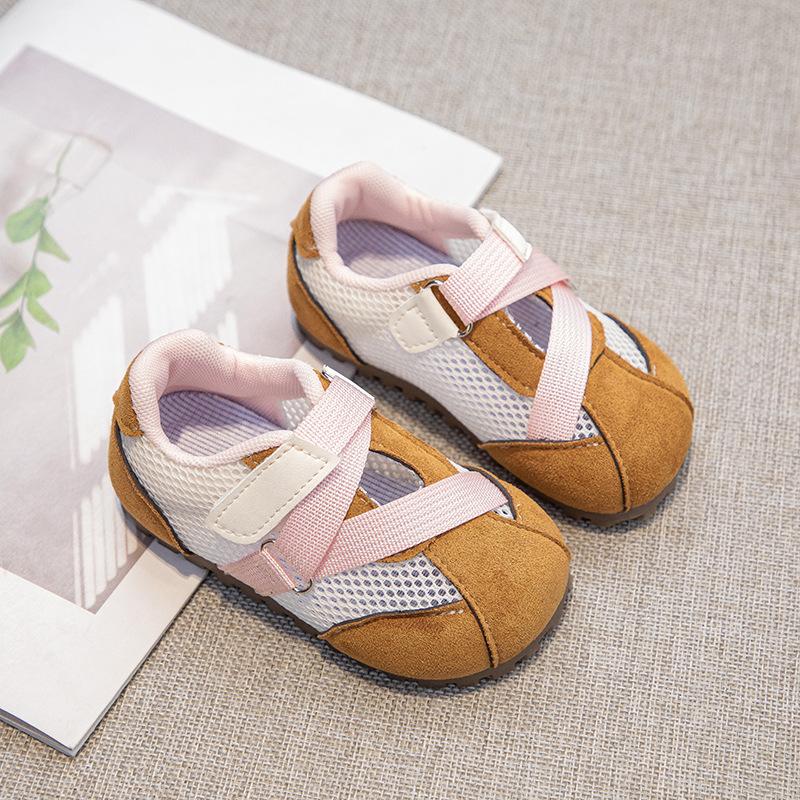 

Child Shoe 2025Autumn New Fashiona Casual Mesh Child Shoe Simple and Versatile Men s and Girl Breathable Sport Shoes Girl Shoes 26insole16.5cm коричневый