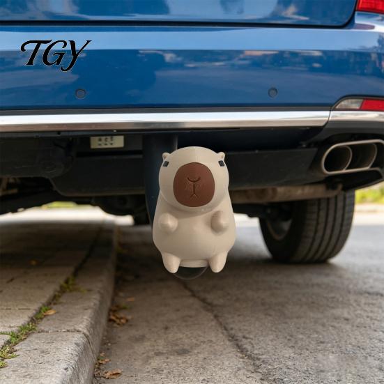 Capybara Anhängerkupplungsabdeckung 3D Gedruckte Anhängerkupplungskappe, Dekorative Anhänger Staubkappe, 50mm Anhänger Schutz, Wohnmobil LKW Zubehör Geländewagen
