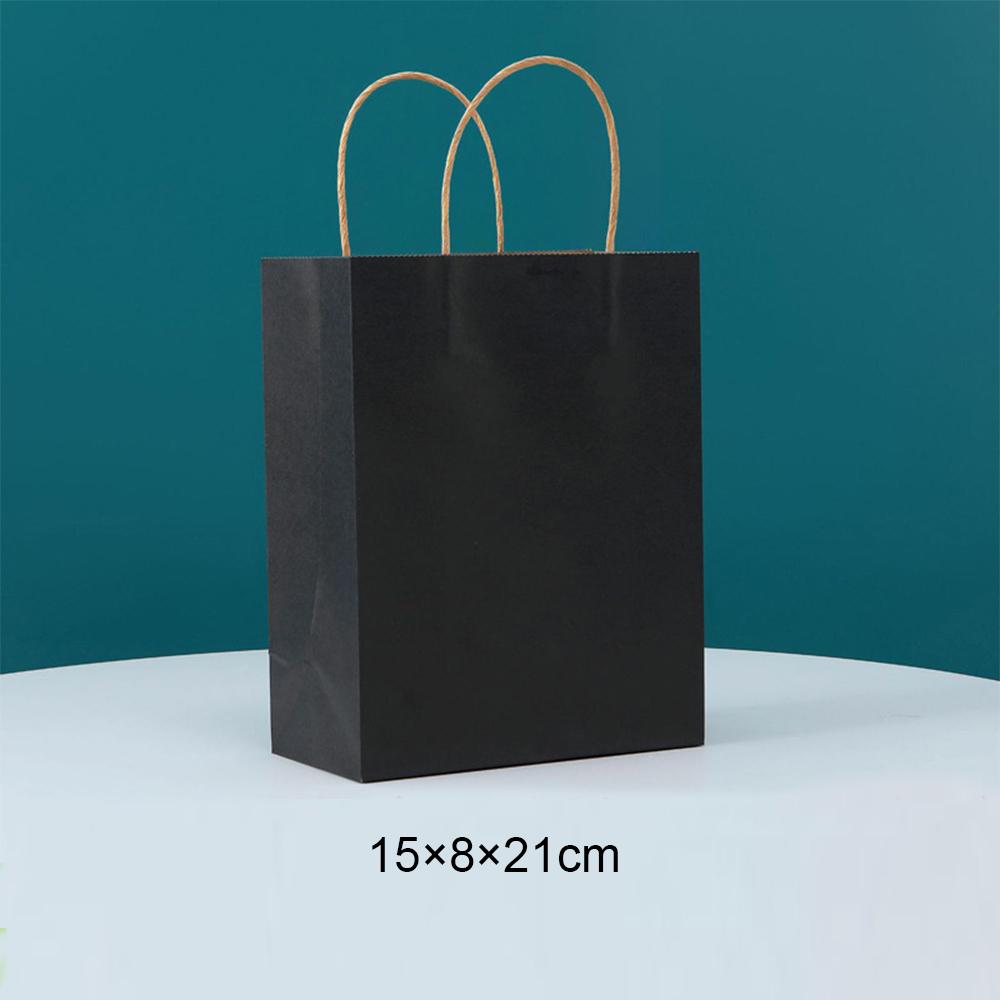 10/20/30/40/50pcs Candy Colorful Shopping Bags With Handle for Wedding Birthday Party Decoration Kraft Paper Bags Gifts Supplies