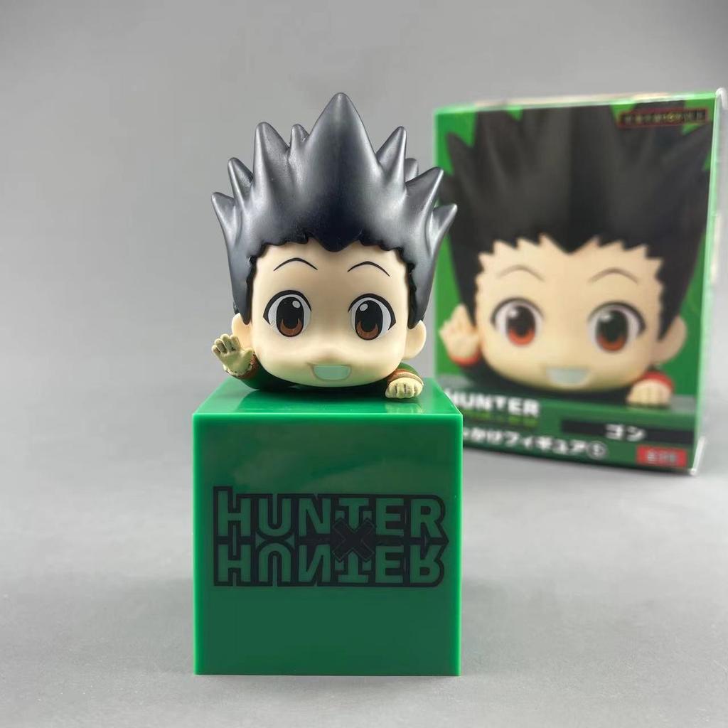 9cm Anime Hunter x Hunter GON FREECSS Anime Figure Killua Zoldyck Action Figure Kurapika Get down Collectible Model Doll Toys
