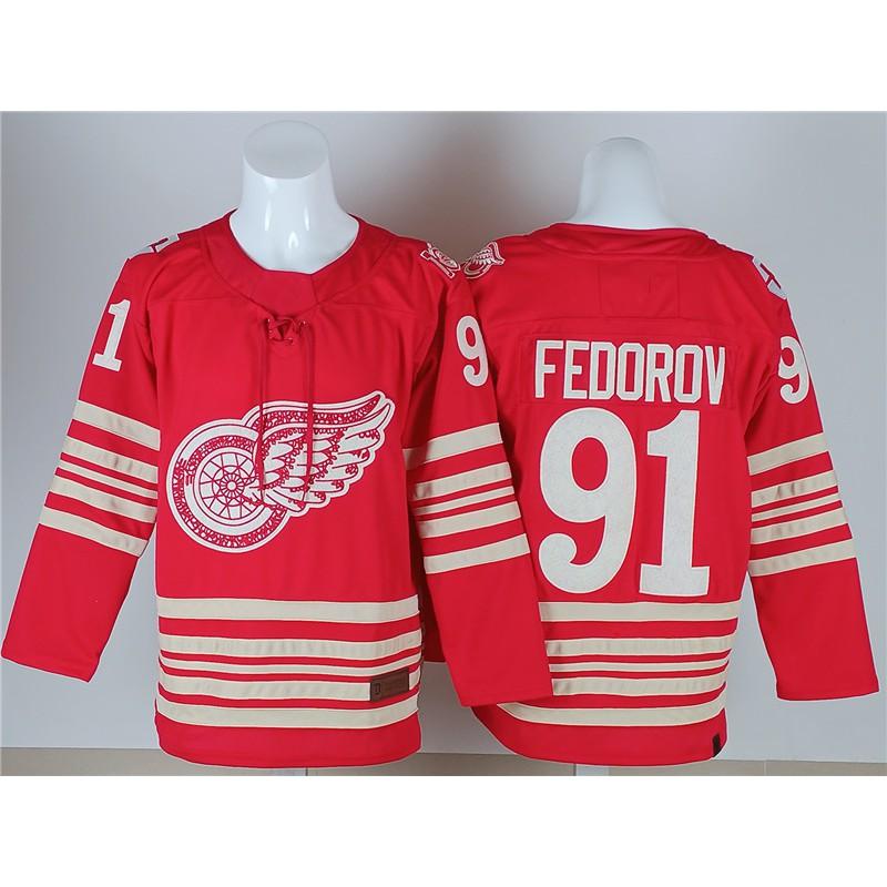 Detroit Red Wings NHL Hockey Jersey Mens Cotton Fan Apparel Ice Games Casual Wear