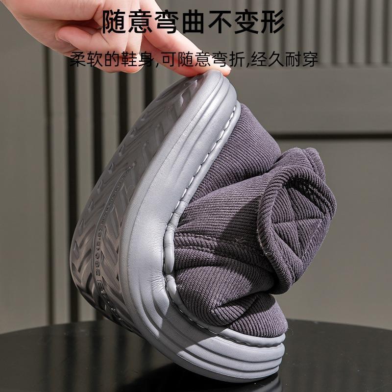 Men's cotton shoes winter bag heel non-slip velvet thickened cold-proof high-top warm elderly cotton slippers men's outer wear