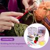 Crochet Kit For Beginners Wool Knitting Tool Crochet Kit 58X Portable Crochet Tools With Soft Lace Crochet Hook Yarn Ball