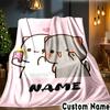 Custom Name Bobo Dudu Throws Blanket Flannel Blankets for Couch Bed Gifts for Men Women Picnic blanket Christmas fan gifts