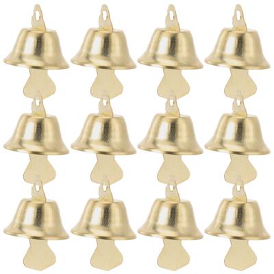 100pcs Mini Bells Christmas Decorations 14Mm Diy Pendant Ornaments For Tree Party Home Office Holiday Craft Supplies Metal