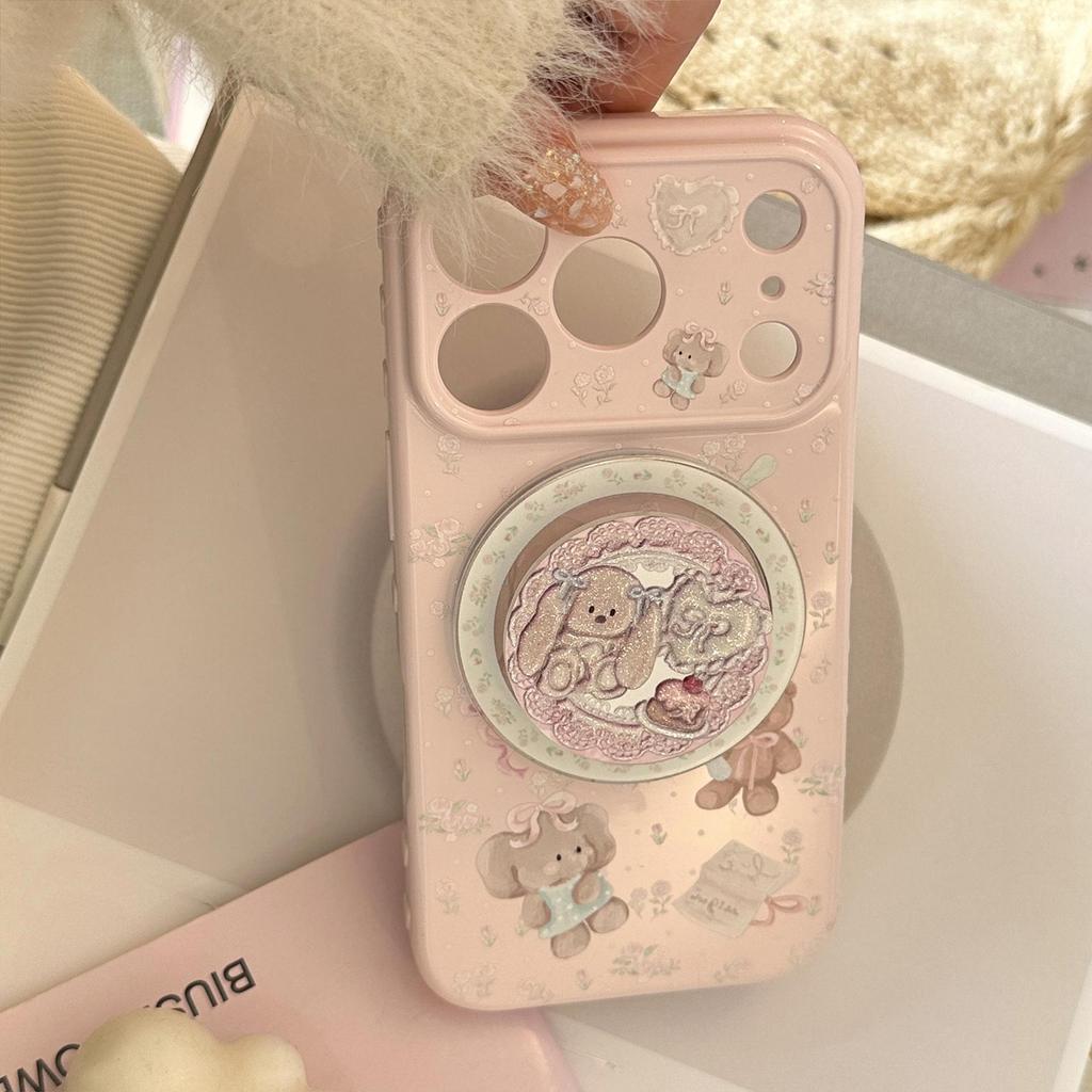 Glitter Magnetic Mount Phone Case for iPhone 16, iPhone 17, and iPhone 17 Pro Max