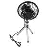 Camping Fan Dual Powered Fan For Picnics For Travel Adjustable Telescopic Stand Fan Camping Fan 10W Solar Panel