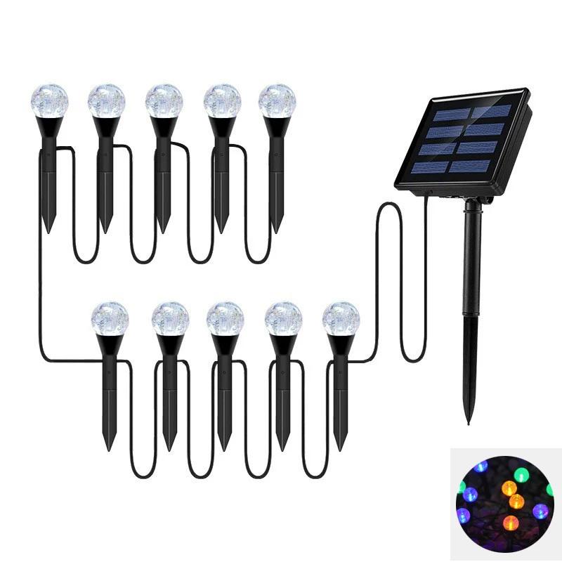 

New LED Solar Bubble Ball Lawn Light Outdoor Festival Decoration Atmosphere Light Waterproof Courtyard Floor Plug in Light