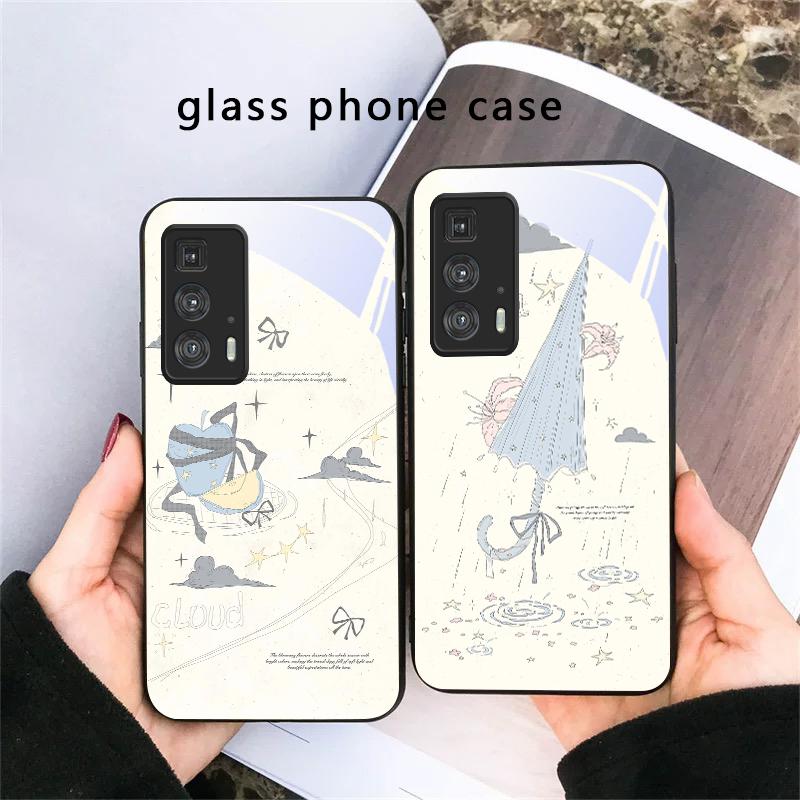 Fresh and healing breeze For Motorola Moto Edge 20 Lite 30 Pro 40 Neo 50 Ultra G45 G54 G55 G75 G84 G85 GPlay 23 Glass Phone Case