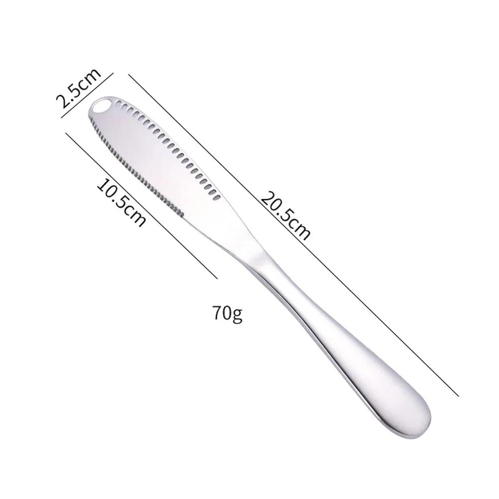 Multifunction  Butter Knife with Hole Cheese Dessert Jam Knife Cutlery Tool Kitchen Toast Bread Knife Tableware