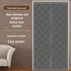 Thickened Winter Cotton Door Curtain: Soundproof, Windproof, Magnetic Closure for Cold Protection