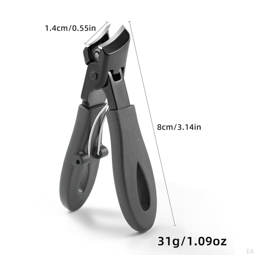 Slanted Nail Clippers No Splashing Toe Wide Opening Red