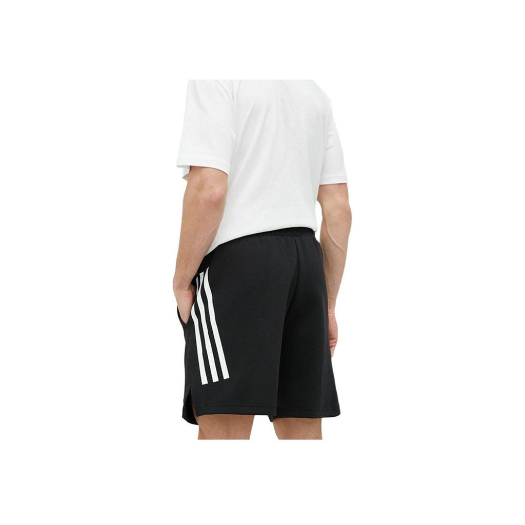 adidas Future Icons Striped Shorts Men Bottoms Black IC3752