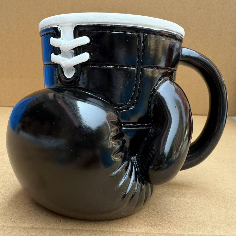 Resin Material Boxing Glove Mug Boxing Glove Design Heat Resist Boxing Themed Tea Cup Themed Design Large Capacity