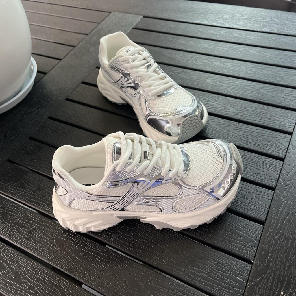 Lightweight and breathable thick-soled heightening dad shoes women's spring new shoes casual sports shoes tide