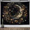 Tarot Tapestry Nordic Flower Series Room Background Cloth Moon Phase Wall Hanging Tapestries Living Room Bedroom Altar Cloths
