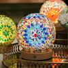 USB Charging Touch Tri Color Endless Dimming Baroque Nightlight Charging Table Lamp Decorative Glass Lamp