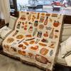 Nordic Style Decorative Sofa Throw Blanket Bohemian Pattern Home Aesthetics Bread Picnic Blanket Cover Tablecloth Room Rug