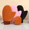 Yousheng 2Pcs/Set Body Lotion Gloves Self-Drying Design Non-Stick Quick-Drying Reusable Flocking Material Apply Lotion Body Care Gloves