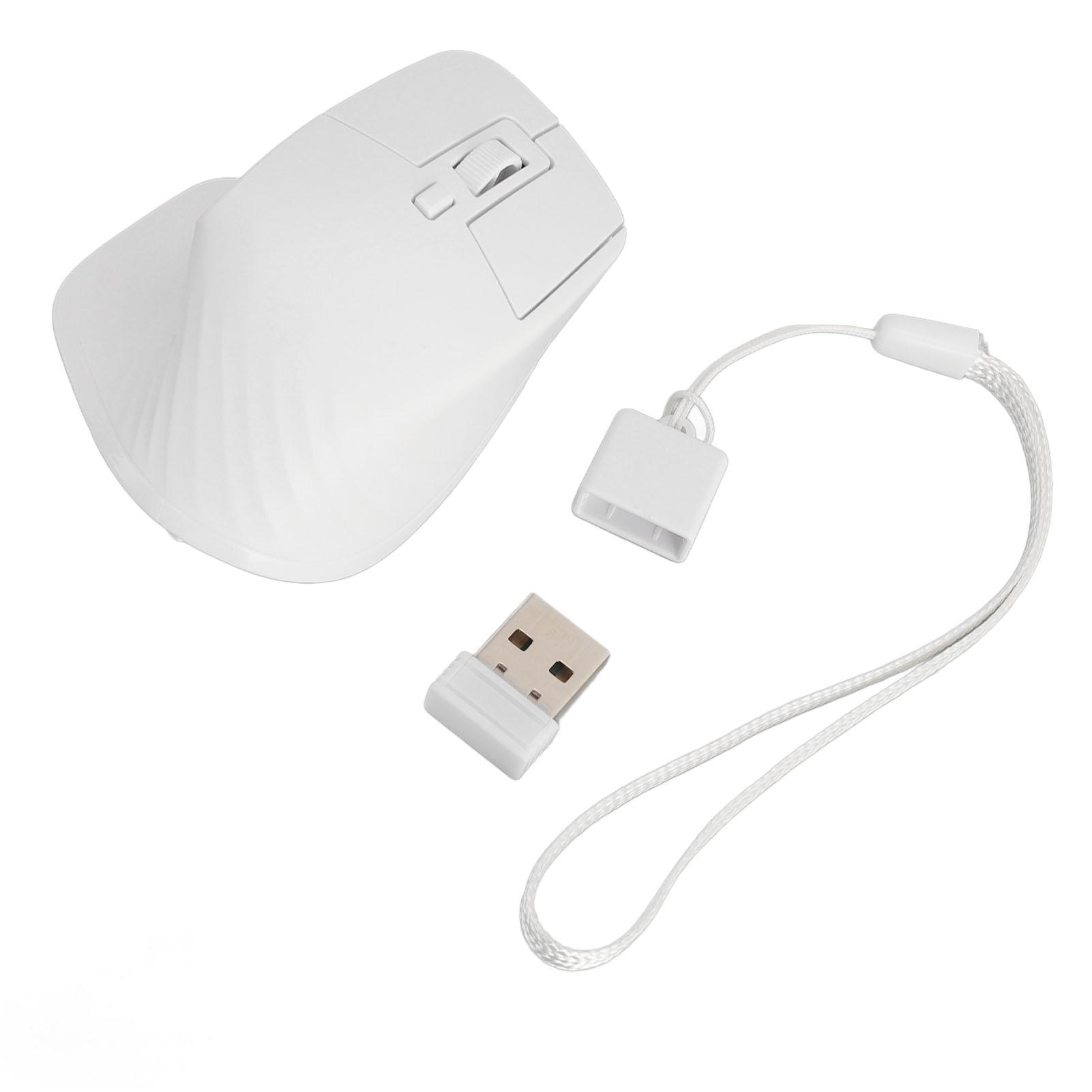 

Wireless Dual Mode Mouse Slim Bluetooth 5.1 2.4GHz Rechargeable Silent Bluetooth Wireless Mouse for белый