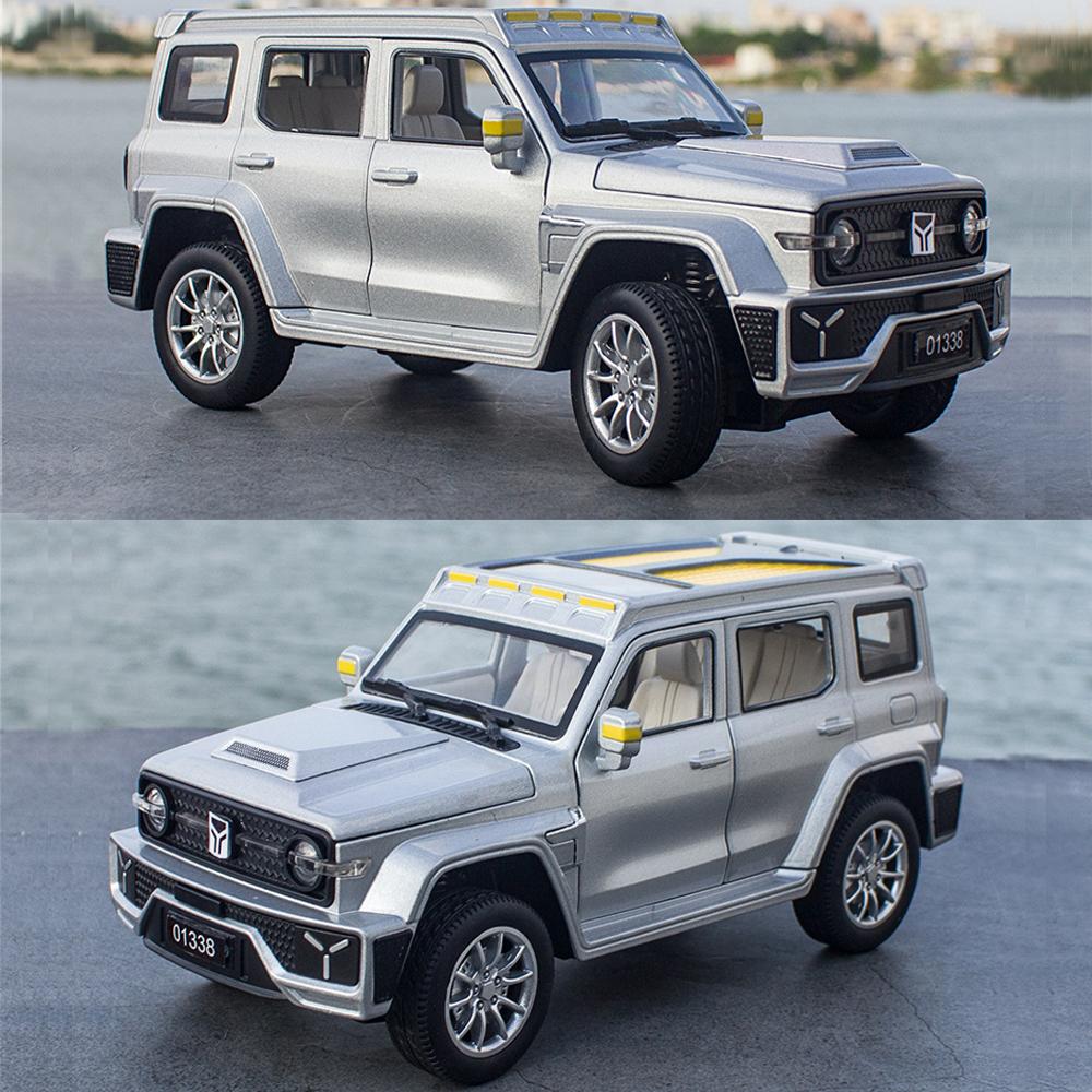 ג'יפים בקנה מידה 1/24 רנגלר טנק 300 Diecast רכב דגם צעצוע, רכב צעצוע משוך אחורה עם קול ואור לילדים פעוטות בנים בנות קולקציית מתנות