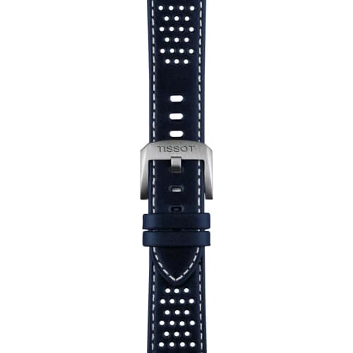 Tissot PR516 Men's Watch with Leather Strap and Blue Dial, Officially Imported, Model T1494071604100
