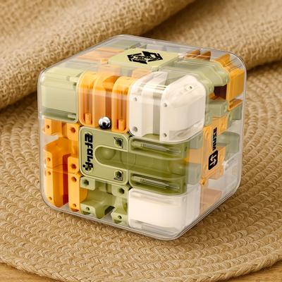 Large Labyrinth 3D Puzzle Maze Cube Engaging Brain Teaser Toy,Handheld Fidget Game for Anxiety Relief,IQ Mind Challenge Puzzle Box