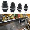 Aluminum Fuel Cell Bulkhead Adapter AN6 AN8 AN10 AN12 Black Anodized Oil Tube Fittings Car Accessories Fuel System Fittings7