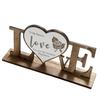 Wooden Love Heart Decor – Handcrafted Wooden Keepsake for Valentine's Day, Anniversary & Couple Gift, Romantic Home Accent