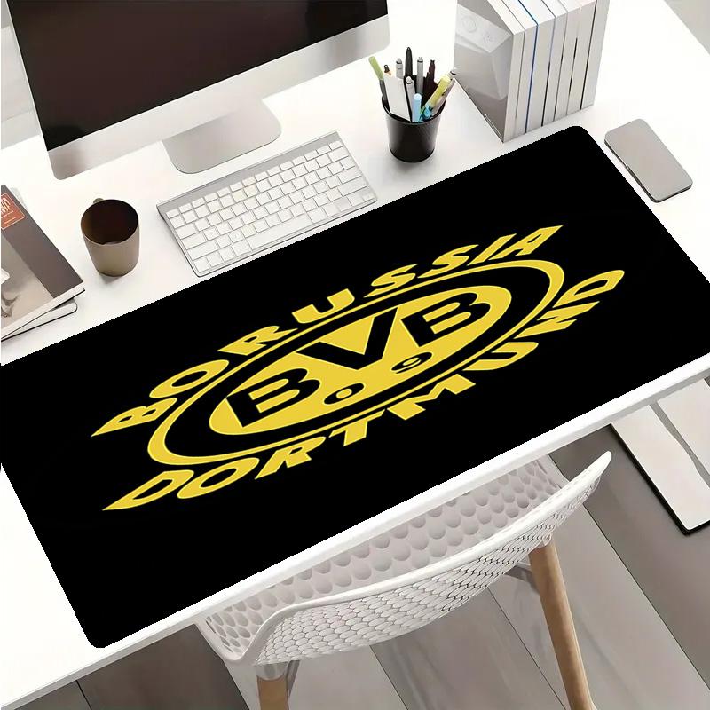 Borussia Dortmund Mauspads - Rutschfeste Gummibasis, Glatte Oberfläche für Arbeit, Gaming, Büro und Zuhause, Schreibtisch-Mauspad