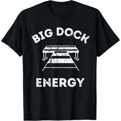 Duża Energia Molo - Zabawna Koszulka z Jeziorem i Łodzią T-Shirt