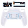 eXtremeRate Compatible with PS5 Controller Programmable Back Paddle Clear Plastic RISE4 Remap Compatible with PS5 Controller with Upgrade Board and