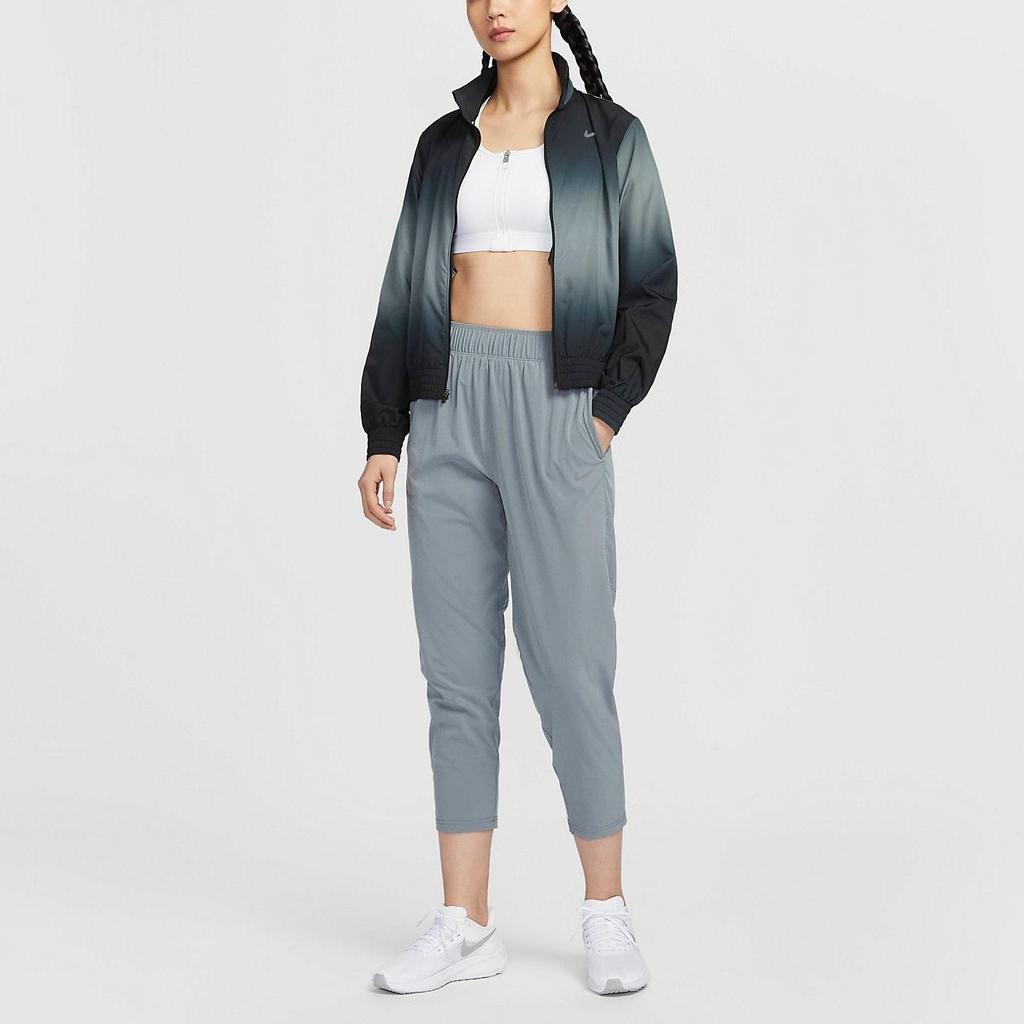 Nike Women's Dri-FIT Fast Mid-Rise 7/8 Tapered Running Pants Smoke Grey FB7030-084