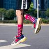 Herrensocken, bunte geometrische Baumwollsocken, modische Hip-Hop-Straßen-Skateboard-Socken, Neuheitssocken