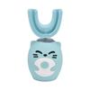 Kinder Zahnbürste Cartoon Design USB Aufladung Lebensmittelqualität Silikonmaterial Myst Zahnbürste Blau