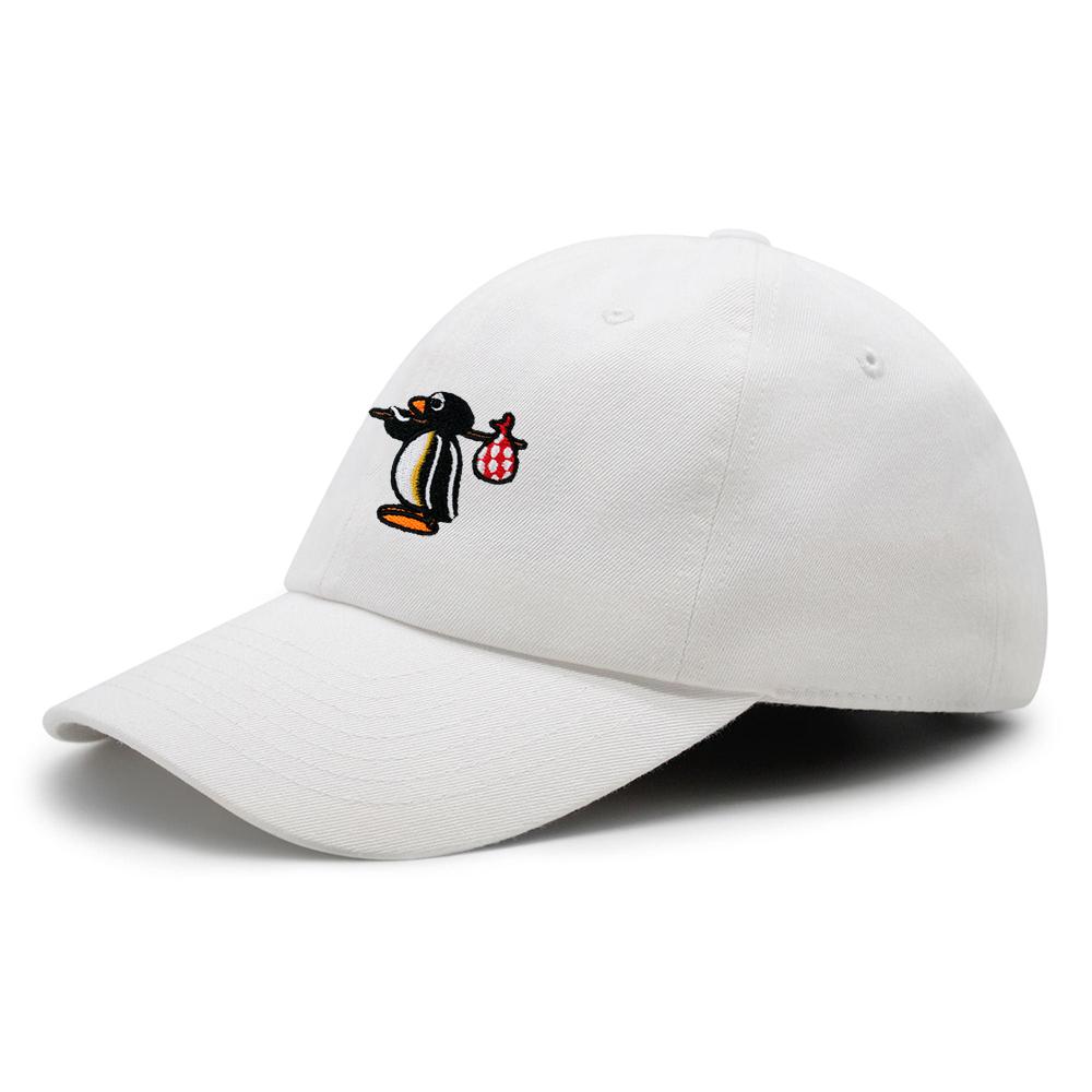 Pingu Baseball Cap Embroidered Cute Penguin Dad Hat Hip Hop Hat Spring and Summer Leisure Hats Unisex M