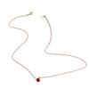 Korean Style Red Diamond Cat Pendant Necklace - Elegant and Cute