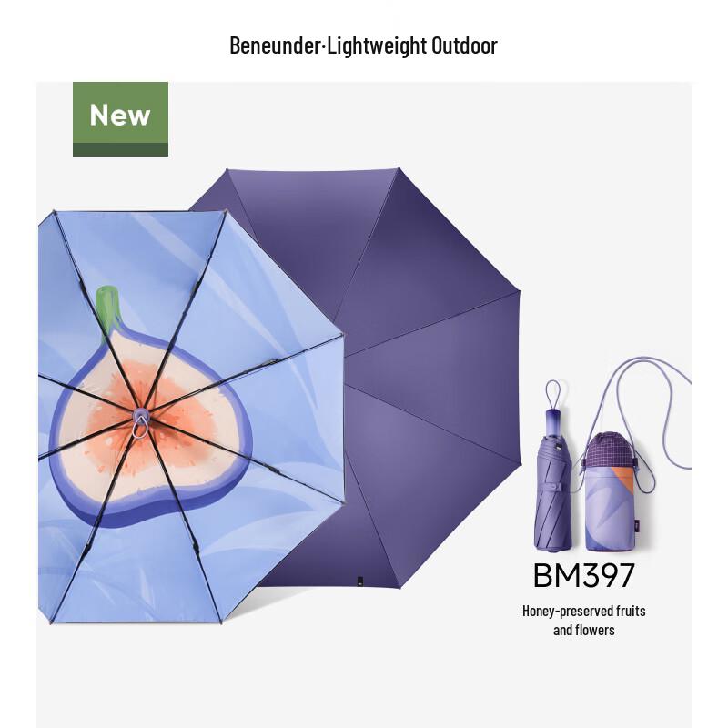 Трехстворчатый УФ-зонт «Банан» BM397 Серия «Фруктовые забавы»