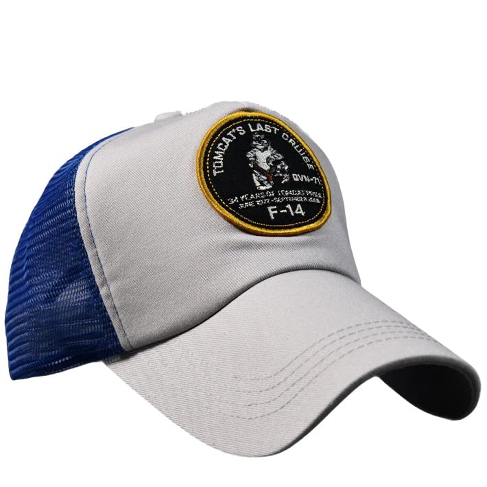 

AVIREX Top Gun Tomcat Mesh Sukajan Brand 7986794 Cap, Jacket, Embroidered, Name, (JP, Sizes 57.0 cm, 59.0 cm, [D] TOMCAT_80973900-85_GY)