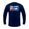 Mens Quick-Dry UV Protection Fishing Shirt Long Sleeve Breathable Performance Tee Surfing Diving Outdoor Activities