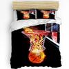 Basketball Silhouette Sports Bedding Set 3pcs Duvet Cover Pillowcase Boys Adult Quilt Cover Double Bed Set Home Textile