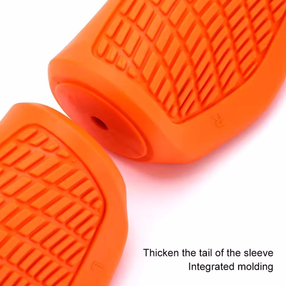 1Pair MTB Bicycle Grips Shockproof Bike Handlebar Cover Anti-Slip Lockable Grips Ergonomic Cycling Rubber Ball Handle Grips