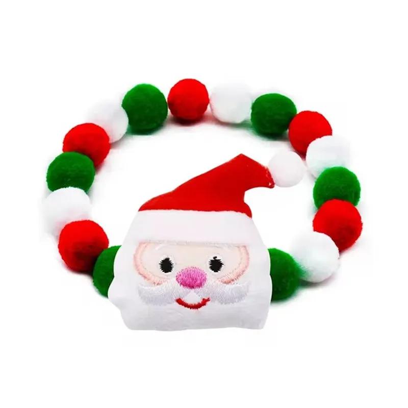 Christmas Dog Necklace Bowties Collar for Small Dog Cat Bow Tie Collar Christmas Dog Grooming Accessories Pet Supplies