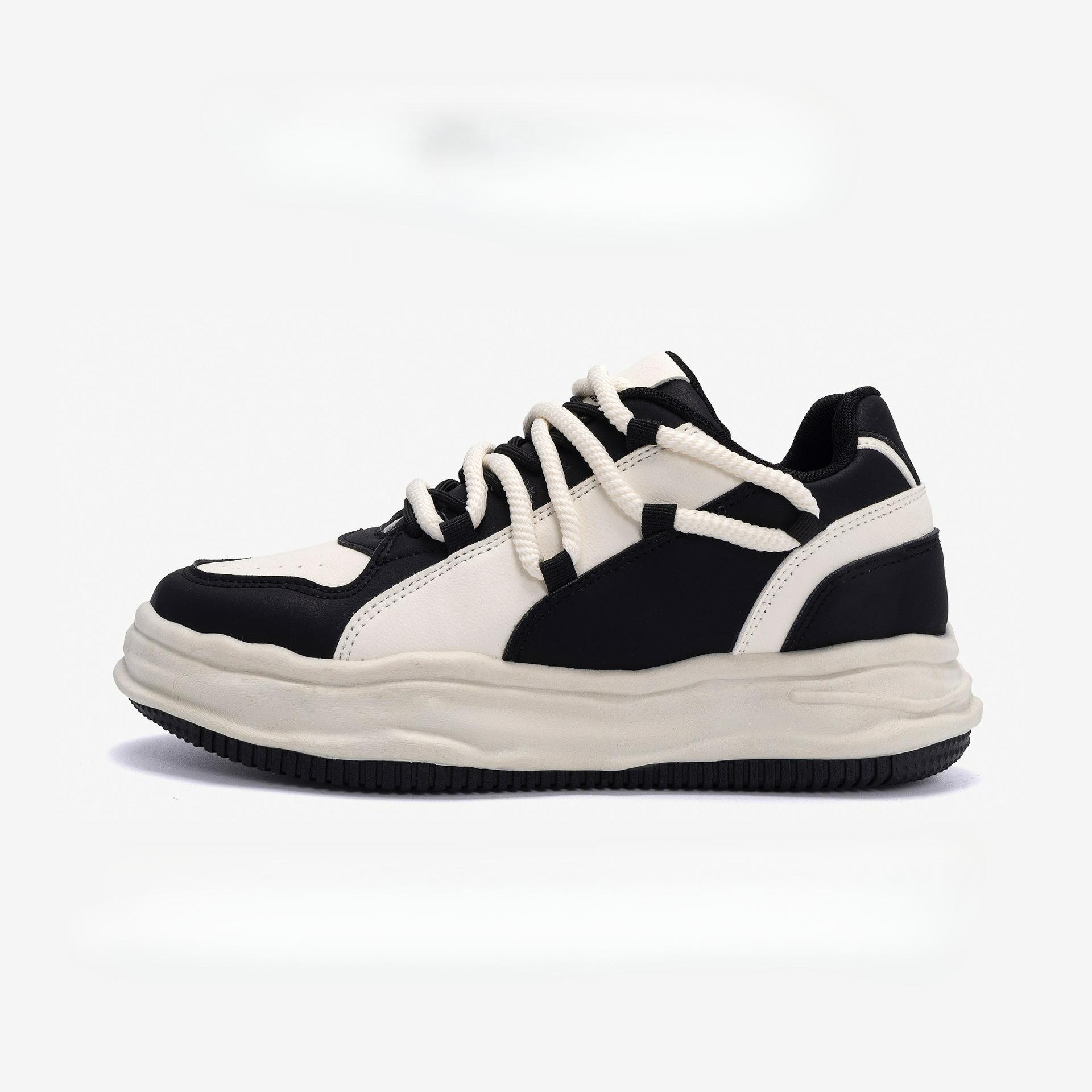 

Board Shoes Ins Casual Hundred Soluble Shoes Men Thick Bottom Красиві Модні повсякденні кросівки 42 чорний